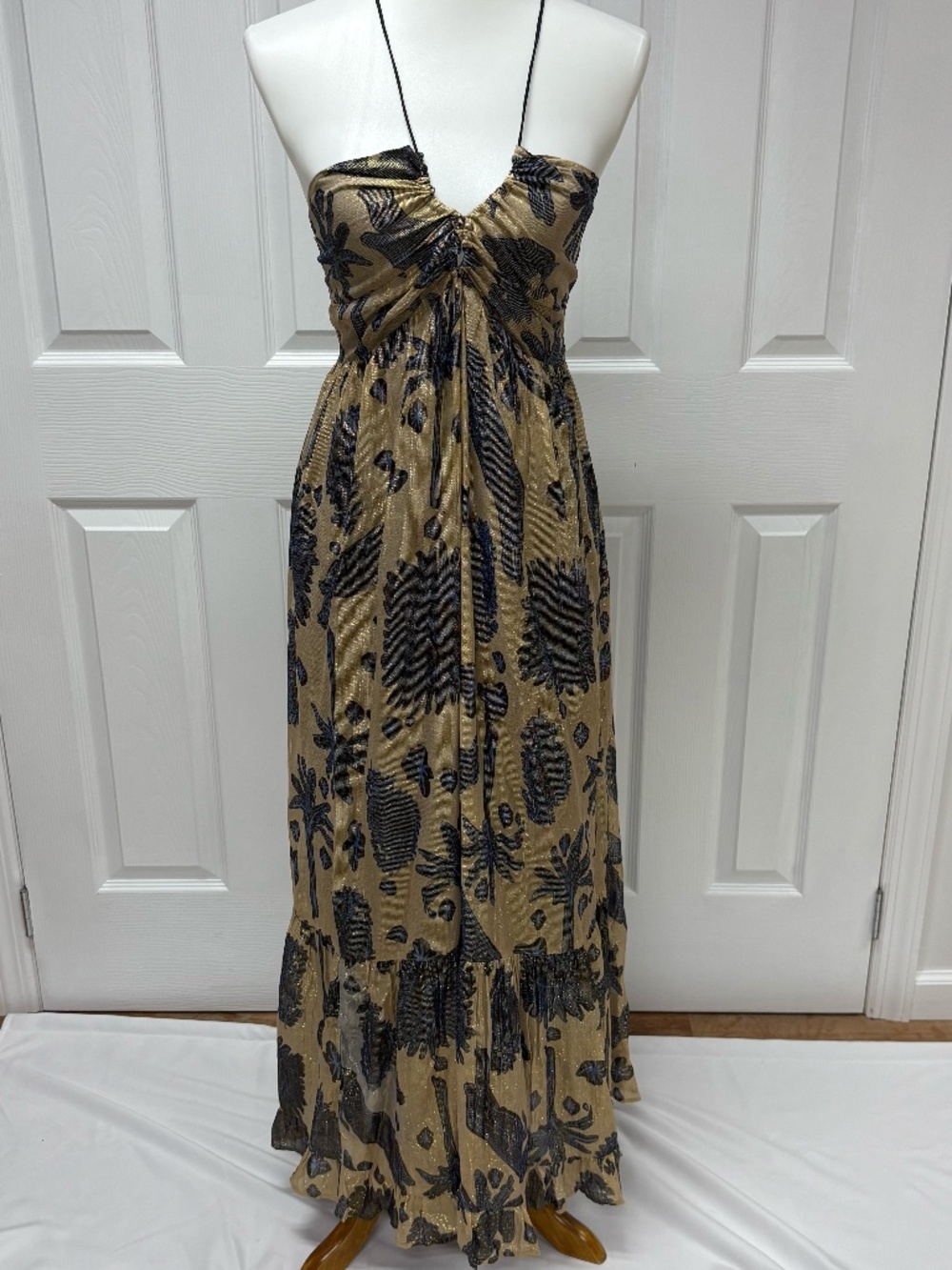Bianca Paris - Floral Print Maxi Dress - Size T1 ( S USA) -NEW With Tags in Bag.